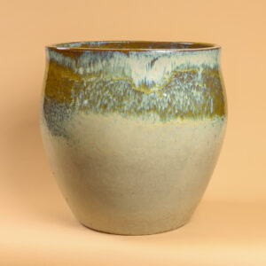 Green and white basin